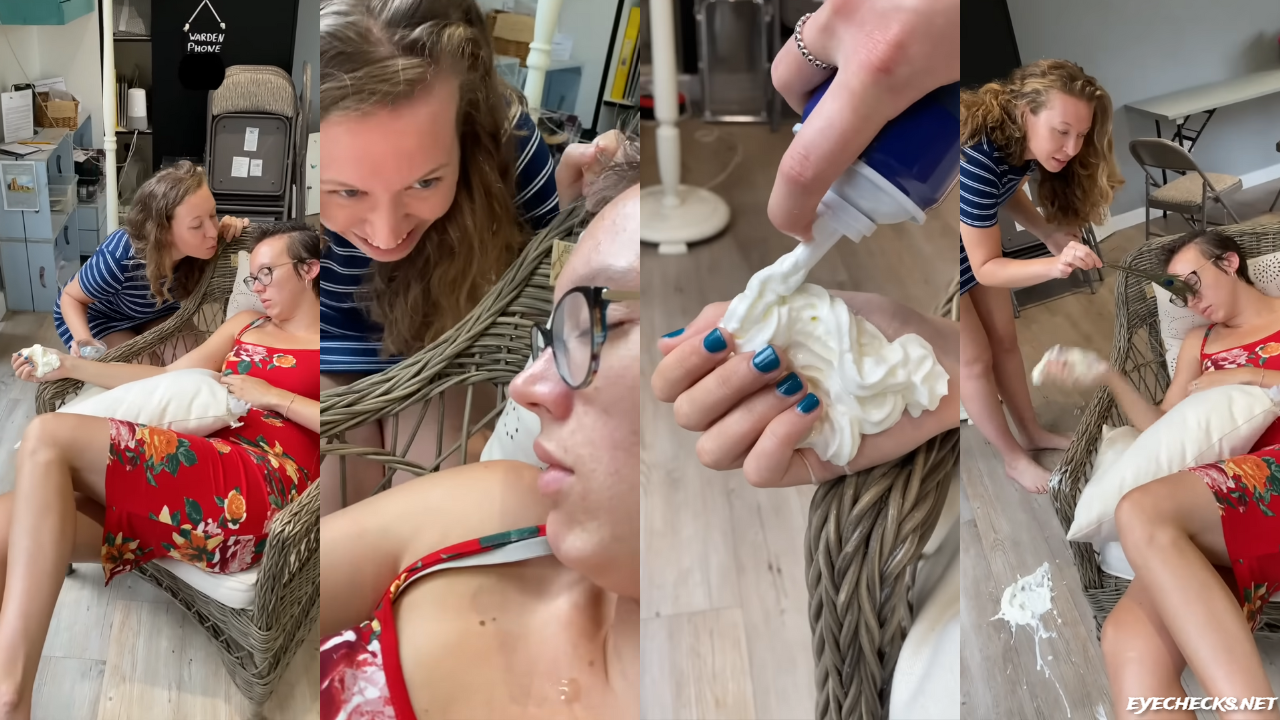 Sleeping Wife pranked by female friend